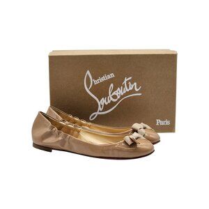 Christian Louboutin Gloriana Leather Ballet Flats Blush Nude EU 38.5 US 8 - $745
